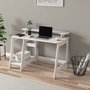 Hanah Home Escritorio de Estudio Blanco con Estantes